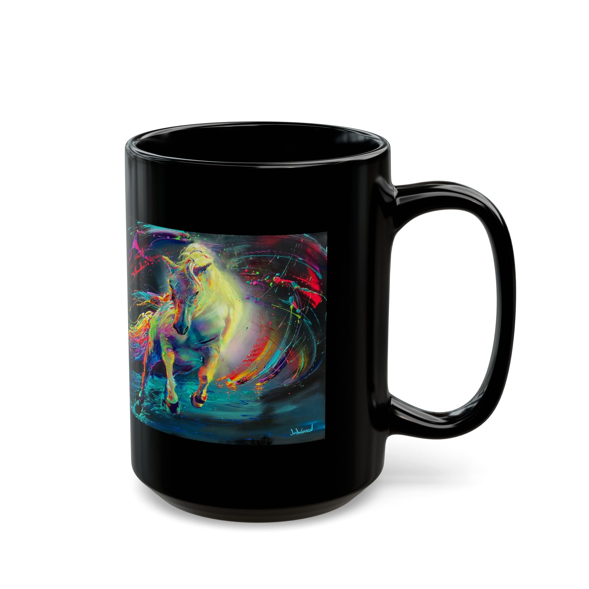 Still Running Against the Wind Black Coffee Cup (11oz & 15oz)