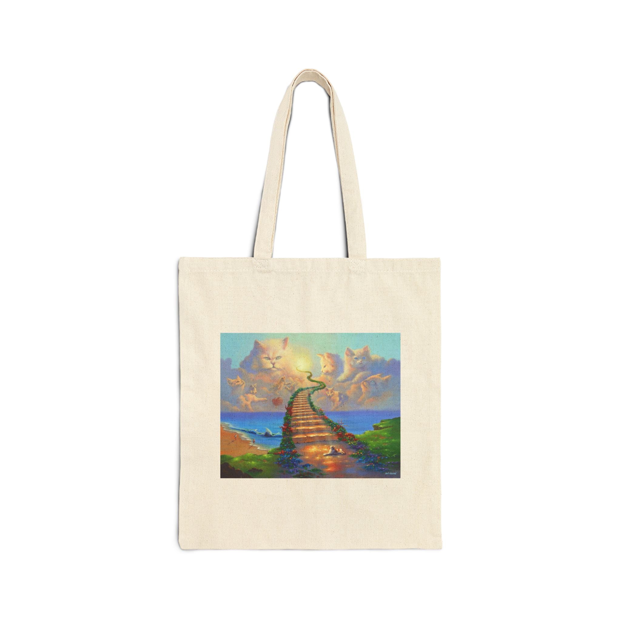 All Cats Go To Heaven Canvas Tote Bag