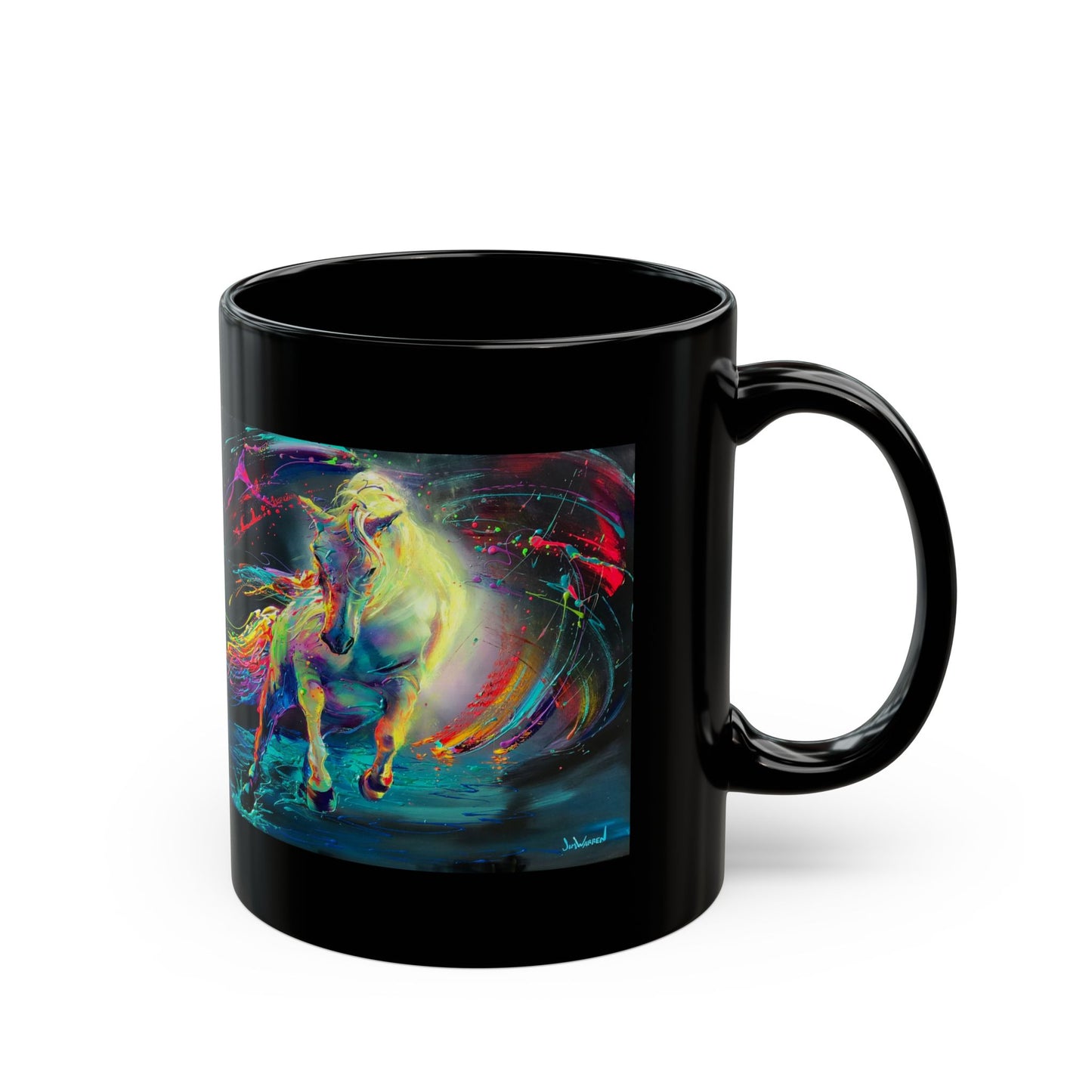 Still Running Against the Wind Black Coffee Cup (11oz & 15oz)