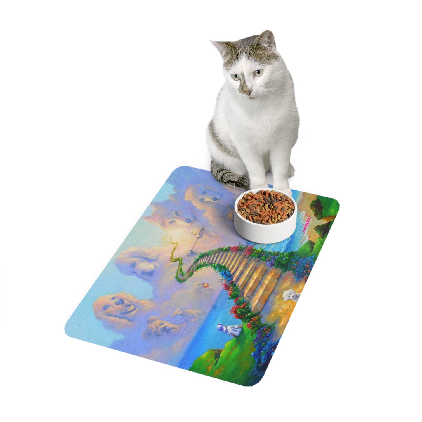 All Dogs Go To Heaven Food Mat – 12"x18"