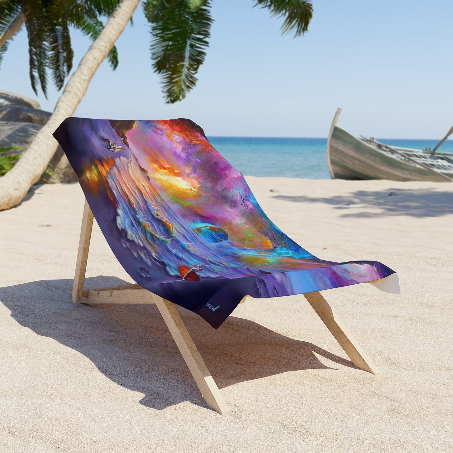 Surfing Safari Beach Towel — 30"x60"